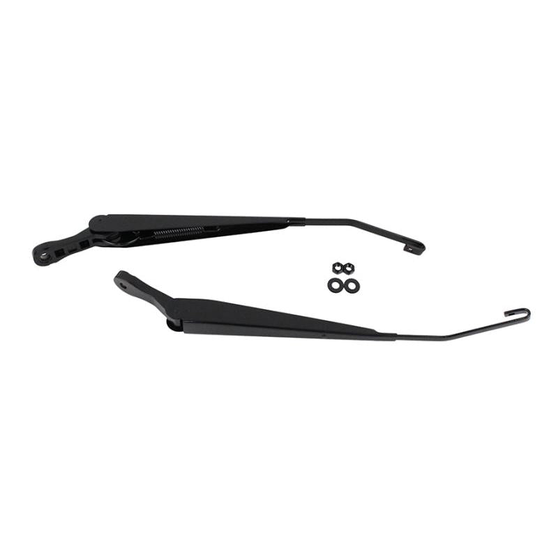 Kentrol 07-18 Jeep Wrangler JK Windshield Wiper Arms Pair - Powdercoat Black - Kentrol 50591