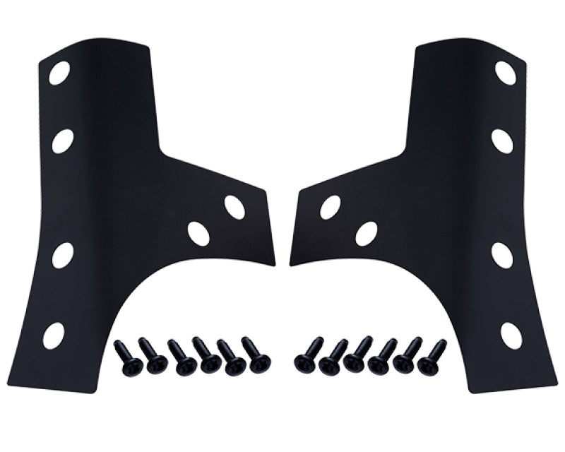 Kentrol 07-18 Jeep Wrangler JK Windshield Support Overlays Pair - Textured Black - Kentrol 80074