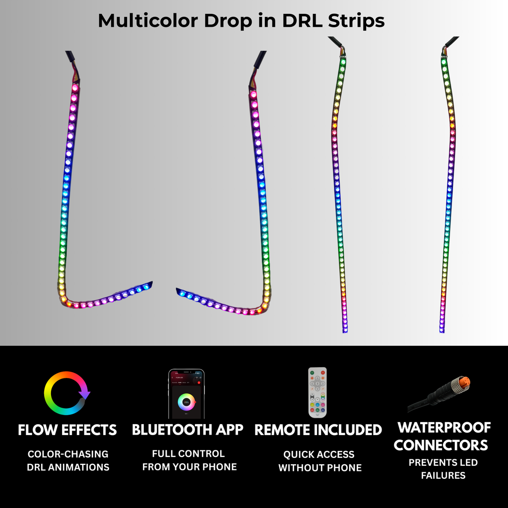 RGB Halo Kits Kia K5 Multicolor Flow DRL Boards (2021-2024)