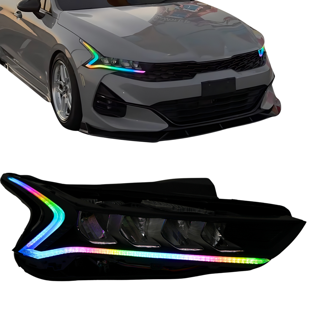 RGB Halo Kits Kia K5 Multicolor Flow DRL Boards (2021-2024)