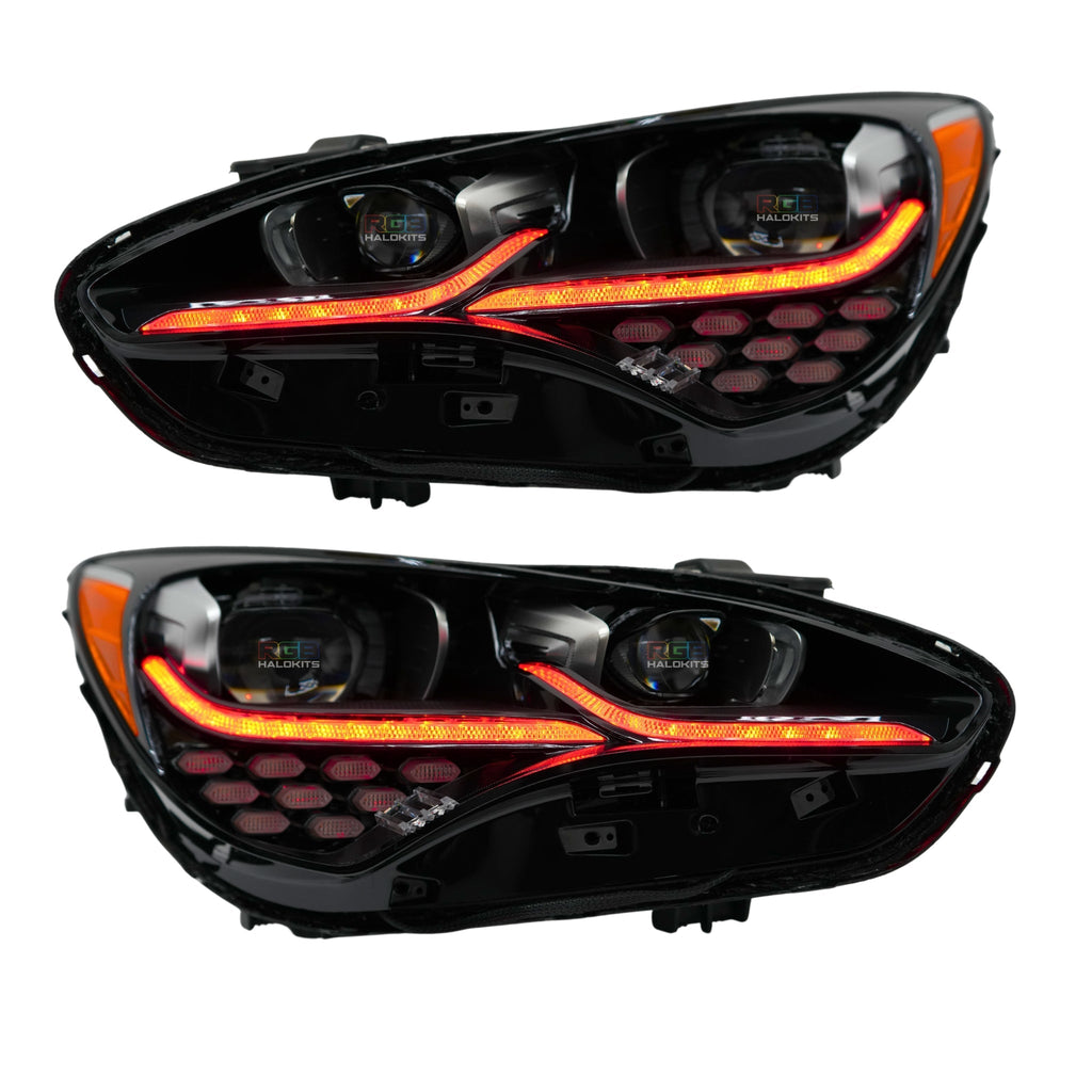 RGB Halo Kits Kia Stinger Multicolor Flow Series DRL Boards (2017-2024)
