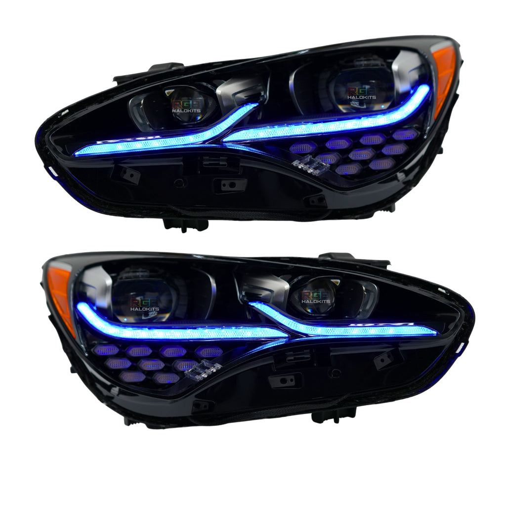 RGB Halo Kits Kia Stinger Multicolor Flow Series DRL Boards (2017-2024)