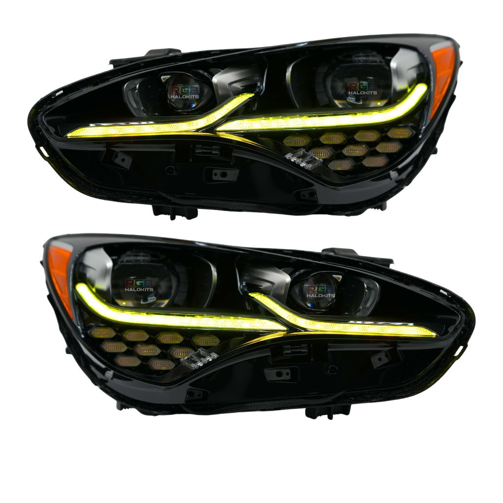 RGB Halo Kits Kia Stinger Multicolor Flow Series DRL Boards (2017-2024)