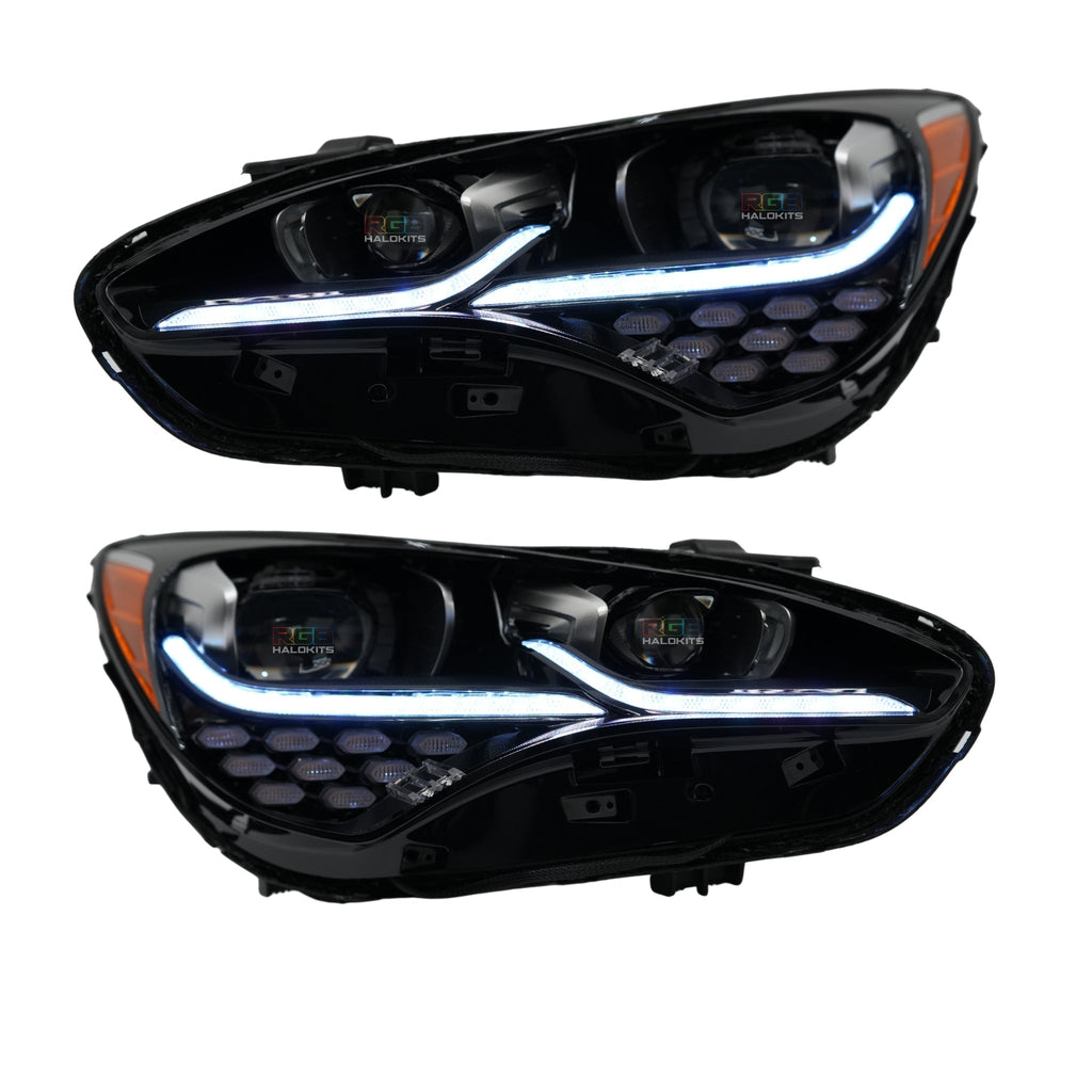 RGB Halo Kits Kia Stinger Multicolor Flow Series DRL Boards (2017-2024)