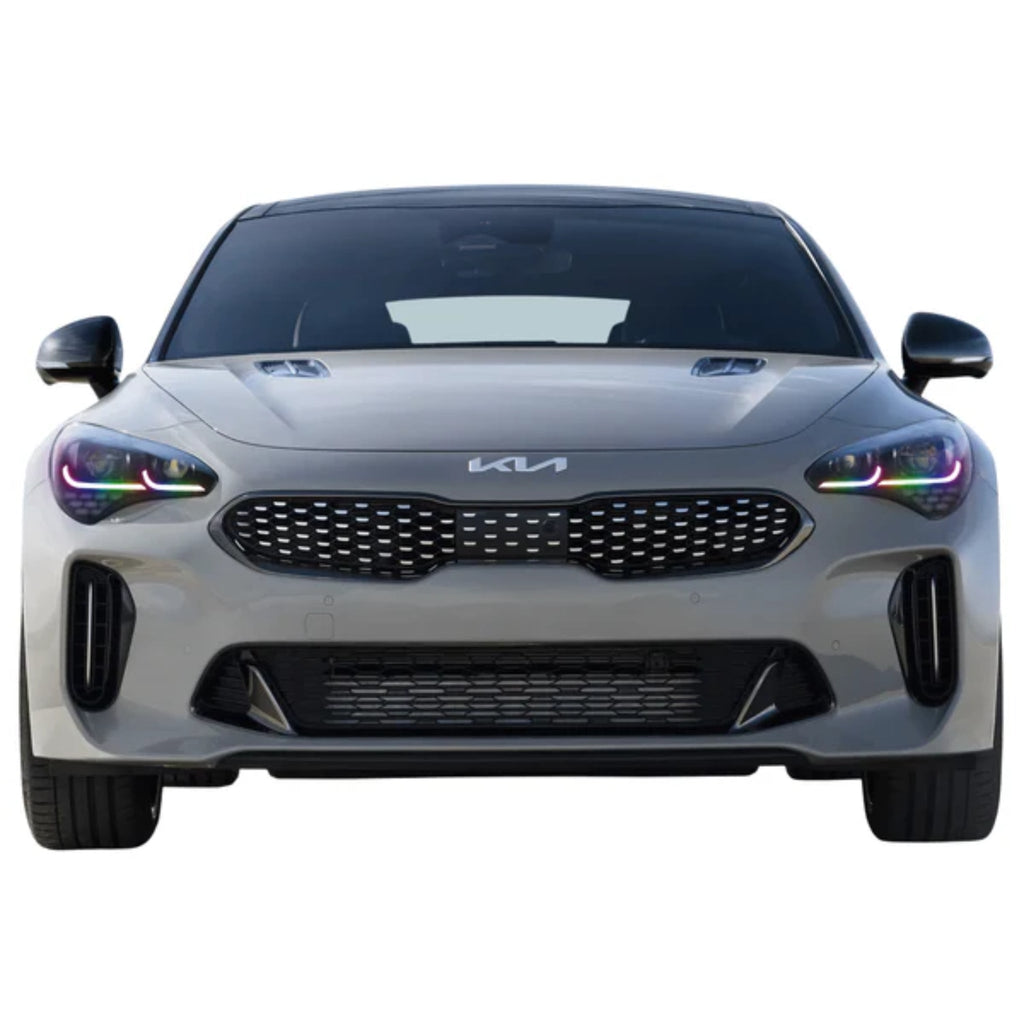 RGB Halo Kits S2 | A20 | P2 - BX3 Kia Stinger Multicolor Flow Series DRL Boards (2017-2024)