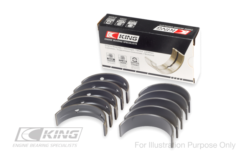 King 07-09 Mazdaspeed 3 L3-VDT MZR DISI (t) Duratec High Performance Main Bearing Set - Size (STD) - Black Ops Auto Works