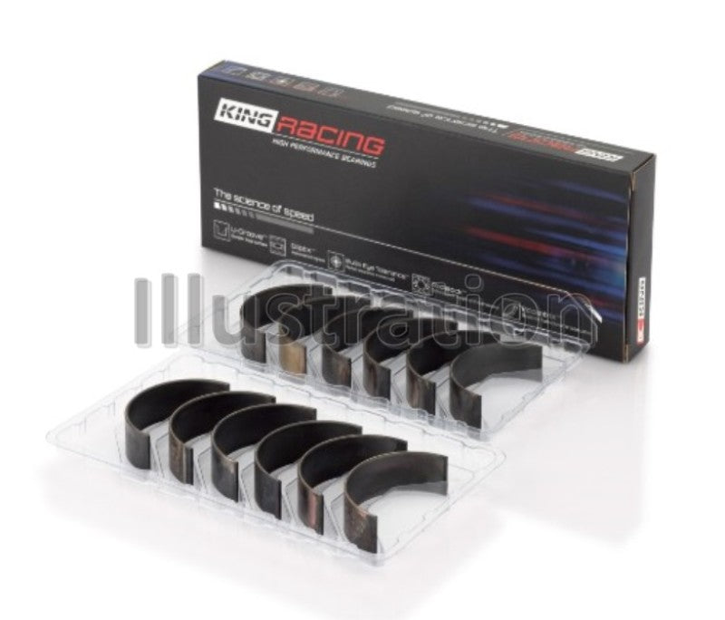 King 09-15 Nissan GT-R VR38DETT (Size STDX) Tri-Metal Performance Rod Bearing Set - Black Ops Auto Works