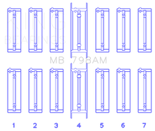 Load image into Gallery viewer, King BMW M20B20-23-25-27 / M50B25 / M52B20-25-28 (Size STD) Main Bearing Set - Black Ops Auto Works