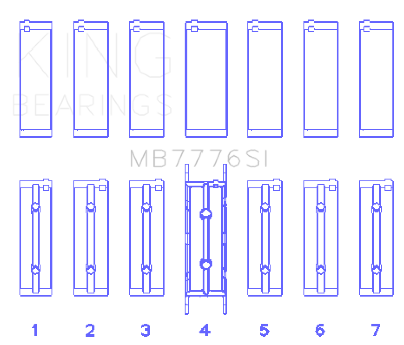 King BMW N55B30A/N53B30A/N52B30A (Size 0.75 Oversized) Main Bearing Set - Black Ops Auto Works