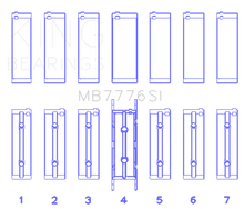 Load image into Gallery viewer, King BMW N55B30A/N53B30A/N52B30A (Size 0.75 Oversized) Main Bearing Set - Black Ops Auto Works