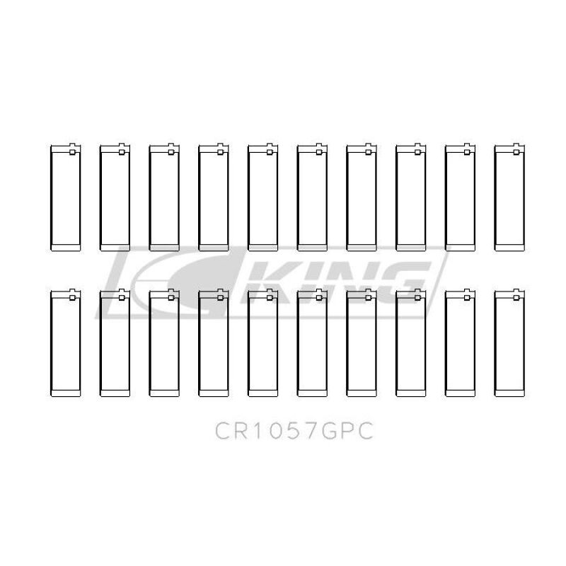 King Engine Bearings CR1057GPC coated connecting rod bearing set, image 1