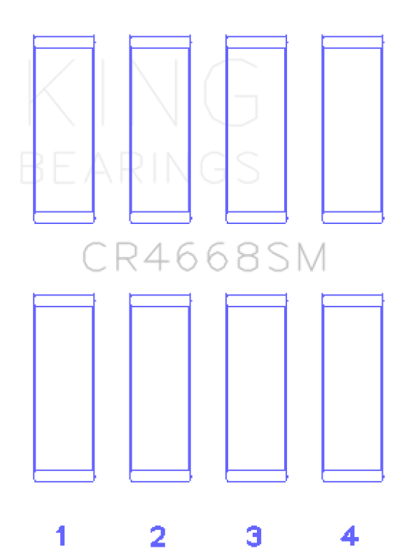 King Engine Bearings 0.25mm undersize connecting rod bearings for Hyundai Kia Theta 2.4L engines