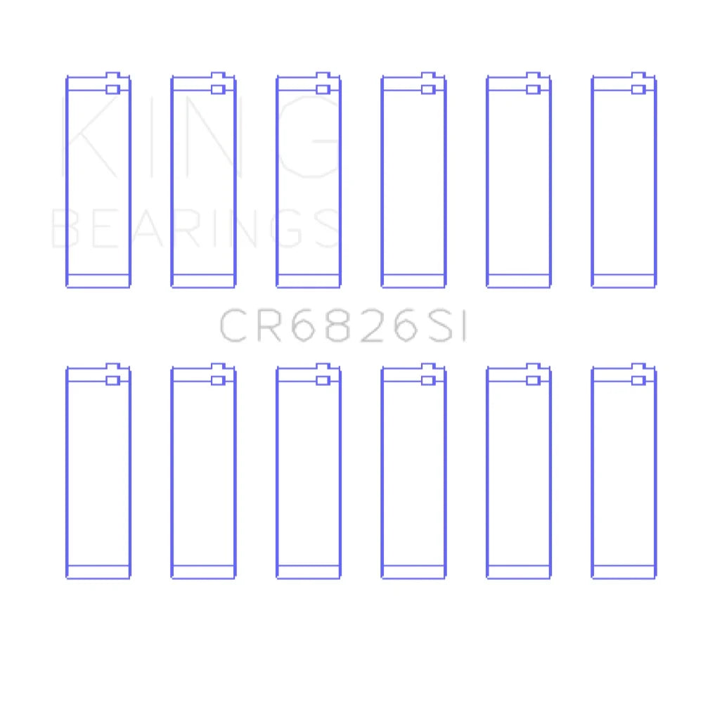 King Engine Bearings CR6826SI0.25 connecting rod bearings product view 2