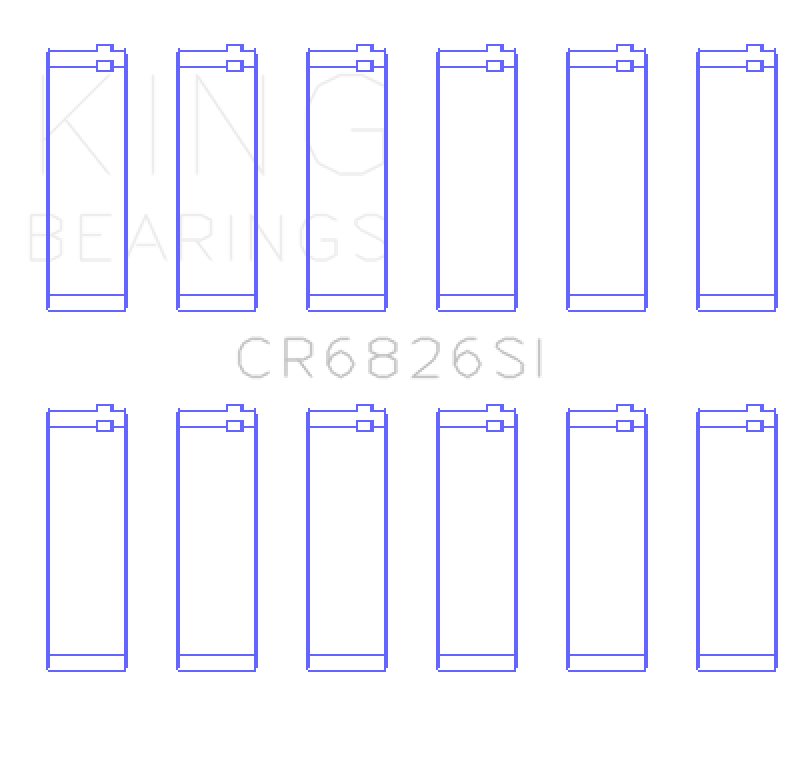 King Engine Bearings King Engine Bearings Holden 175/190 3.6L Connecting Rod Bearing Set
