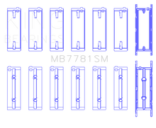 Load image into Gallery viewer, King BMW N57 D30 A/B/C / N57N / N57S (Size +0.25mm) Main Bearing Set - King Engine Bearings GMB7781SM0.25