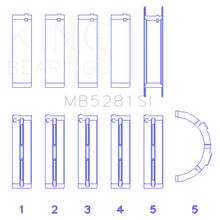 Load image into Gallery viewer, King Engine Bearings MB5281SI Main Bearings for Ford Explorer - gallery image
