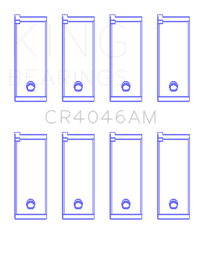King Honda D16A/D16Y/D16Z (Size +0.25) Rod Bearing Set - Black Ops Auto Works