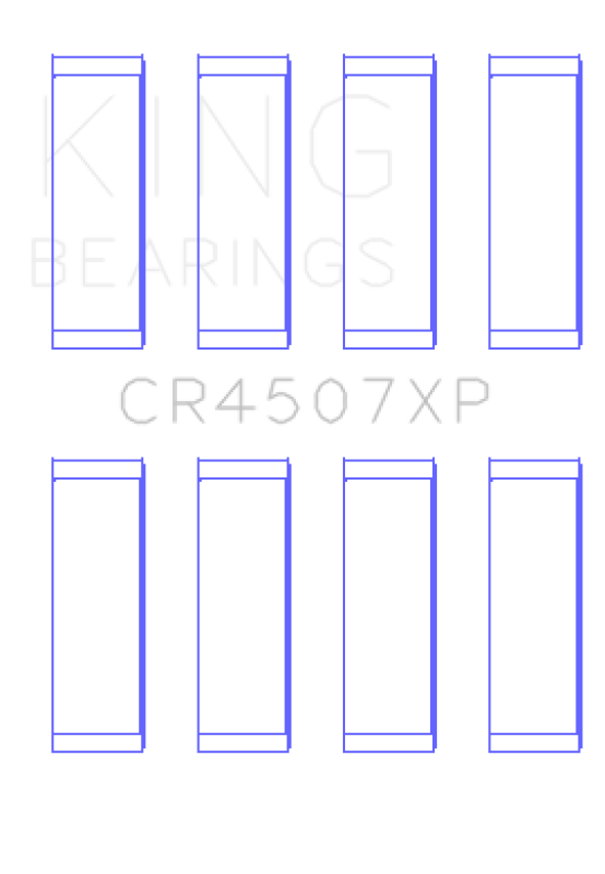 King Mazda MZR 2.3L 16V / Ford Duratec 2.3L 16V (Size .026) Connecting Rod Bearings (Set of 4) King Engine Bearings KINGCR4507XP.026