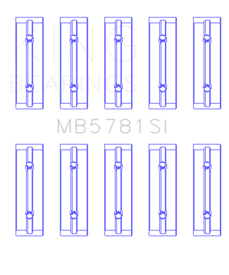 King Nissan MR18DE / MR20DE (Size STD) Main Bearing Set - Black Ops Auto Works