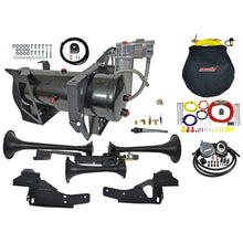 Load image into Gallery viewer, Kleinn 07-19 Chevrolet Silverado 2500 HD/ 3500 HD Onboard Air System w/ Model 730 Horns - view 1