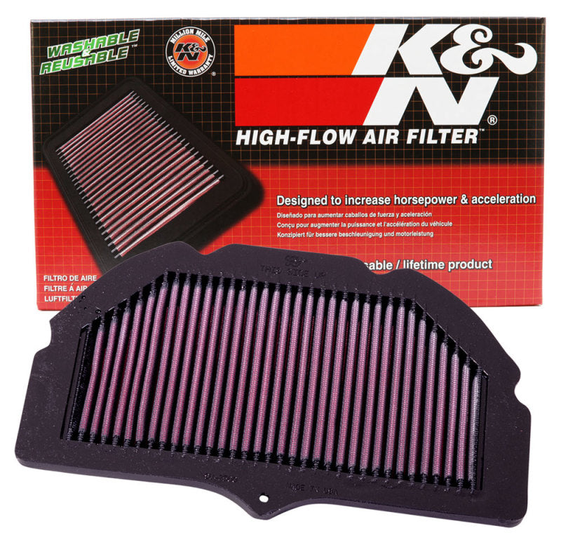 K&N 00-03 Suzuki GSXR6GSXR750 750 / 01-04 GSXR1000 1000 / 01-03 GSXR600 600 Replacement Air Filter K&N Engineering KNNSU-7500