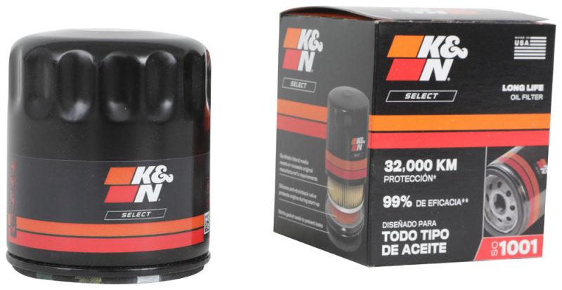 K&N 04-18 Chevrolet Aveo 1.6L L4 / 04-16 Chevrolet Tornado 1.8L L4 Spin-On Oil Filter K&N Engineering KNNSO-1001