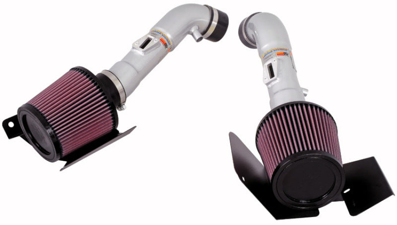 K&N 07-08 350z Dual Silver Typhoon Short Ram Intake K&N Engineering KNN69-7071TS