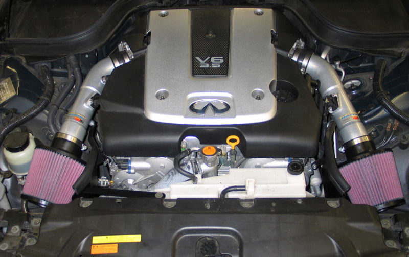K&N 07-08 G35 Dual Silver Typhoon Short Ram Intakes K&N Engineering KNN69-7082TS