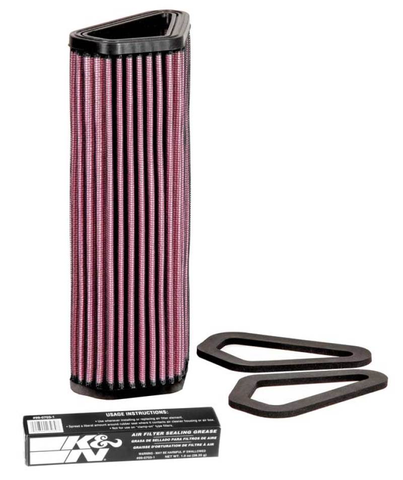 K&N 07-12 Ducati 1098/1098S/1098R/848 848/1198S/Streetfighter/848 Evo/Diavel Replacement Air Filter K&N Engineering KNNDU-1007