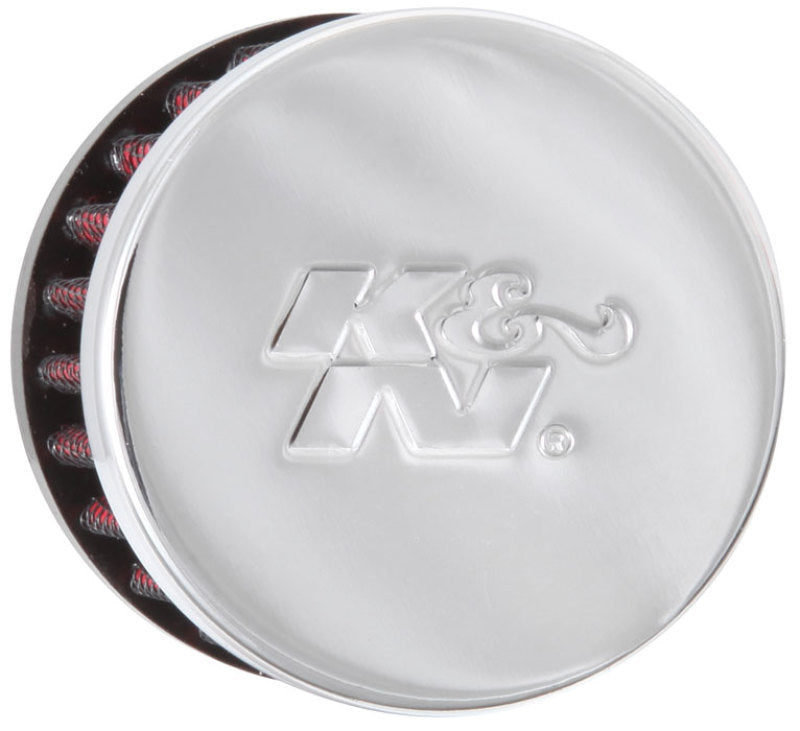 K&N 0.625 inch ID 2 inch OD 1.5 inch H Clamp On Crankcase Vent Filter K&N Engineering KNN62-1340