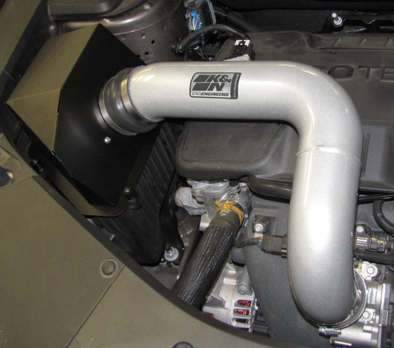 K&N 10 GMC Terrain / 10 Chevy Equinox 2.4L-L4 Silver High Flow Performance Kit K&N Engineering KNN77-3071KS
