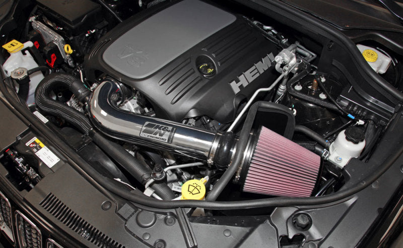 K&N 11 Jeep Grand Cherokee 5.7L V8 / 11 Dodge Durango 5.7L V8 High Flow Performance Intake Kit K&N Engineering KNN77-1563KP