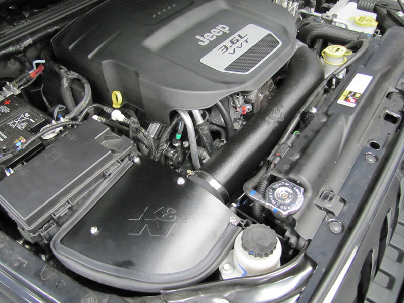 K&N 12-13 Jeep Wrangler 3.6L-V6 Aircharger Perf Intake Kit K&N Engineering KNN63-1566