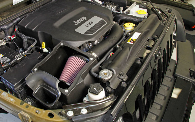 K&N 12-18 Jeep Wrangler 3.6L V6 Performance Intake Kit w/ Snorkel K&N Engineering KNN57-1573