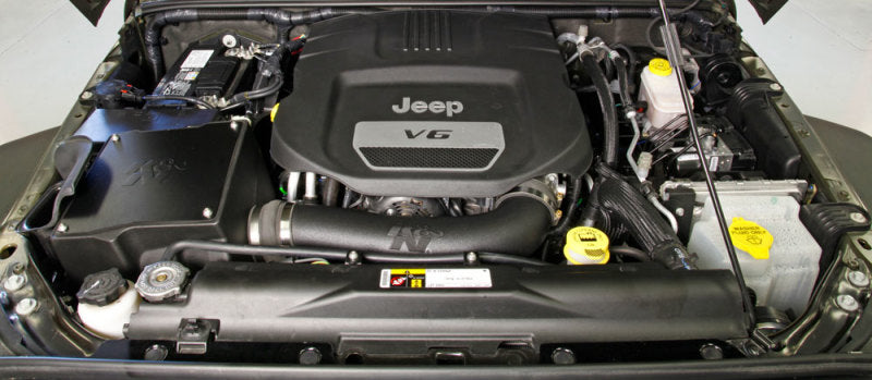 K&N 12-18 Jeep Wrangler 3.6L V6 Performance Intake Kit w/ Snorkel K&N Engineering KNN57-1573
