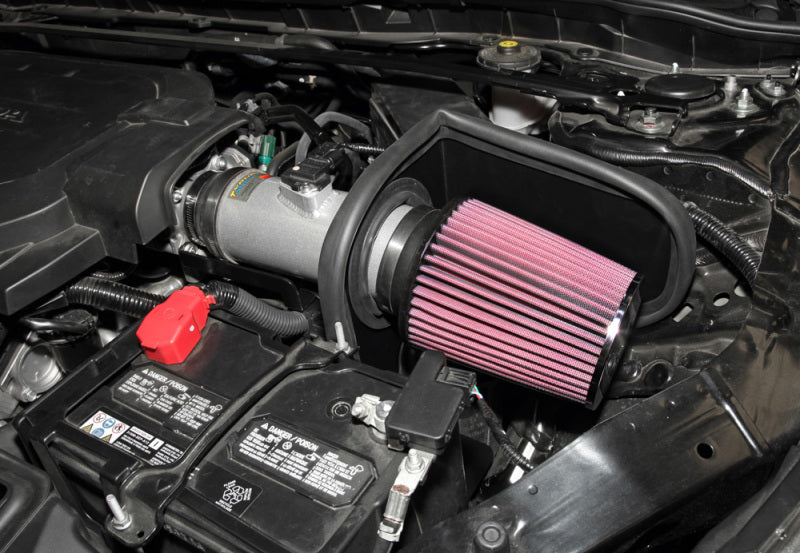 K&N 13-14 Honda Accord 3.5L V6 69 Series Typhoon Air Intake System - Silver Cold Air Intake Kit K&N Engineering KNN69-1212TS