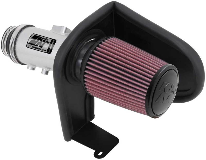 K&N 13-14 Honda Accord 3.5L V6 69 Series Typhoon Air Intake System - Silver Cold Air Intake Kit K&N Engineering KNN69-1212TS