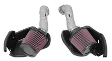 Load image into Gallery viewer, K&amp;N 14-15 Infiniti Q50 3.7L V6 Dual Silver Typhoon Short Ram Intakes K&amp;N Engineering KNN69-7083TS