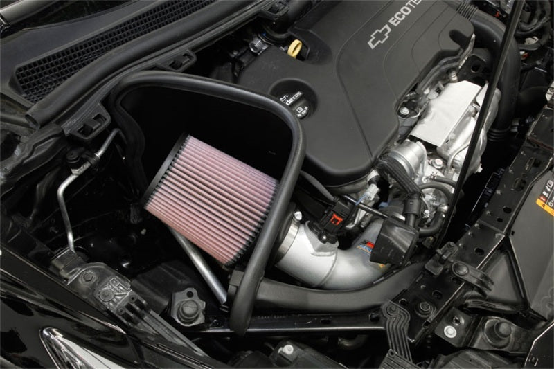 K&N 17-18 Chevy Cruze 1.4L Turbo Silver Typhoon Short Ram Intake K&N Engineering KNN69-4537TS