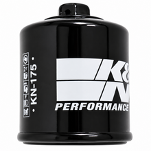 Load image into Gallery viewer, K&amp;N KN-175 spin-on oil filter with 17mm welded hex removal nut