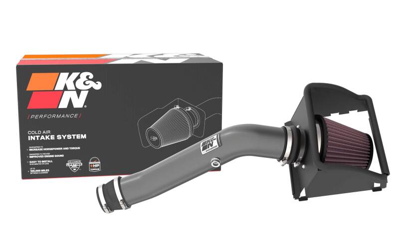 K&N 18-24 Ford F150 3.3L V6 Performance Air Intake System w/ Red Air Filter K&N Engineering KNN77-2619KC