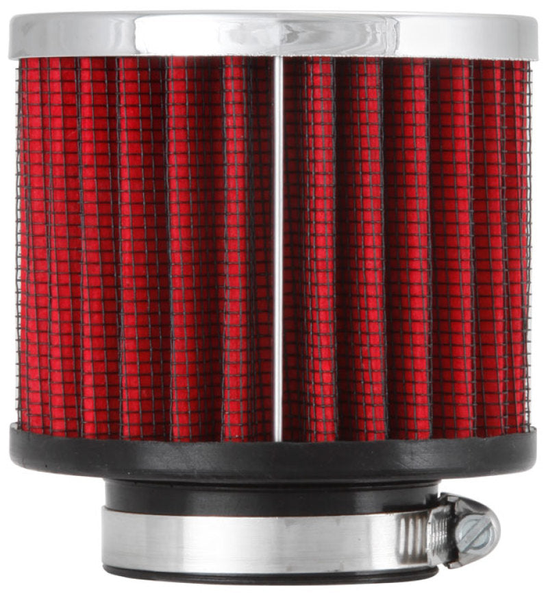 K&N 1.5in Flange ID x 3in OD x 2.5in H Chrome Finish Rubber Base Crankcase Vent Filter K&N Engineering KNN62-1460