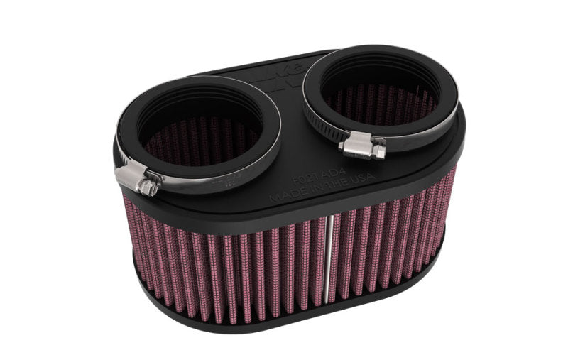 K&N 2-1/8in DUAL FLG 6-1/4 X 4inOD 3inH Universal Clamp-On Air Filter K&N Engineering KNNRU-3510