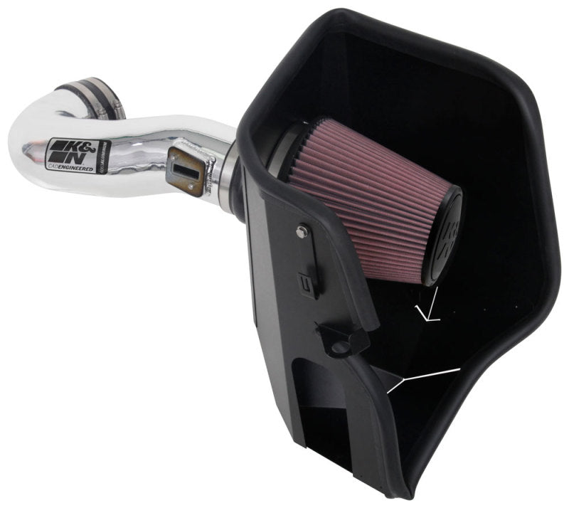 K&N 2019 Chevy Silverado / GMC Sierra 1500 V8-5.3/6.2L Performance Air Intake Kit K&N Engineering KNN77-3110KP