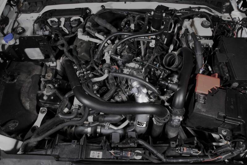 K&N 2023 Ford Bronco Raptor 3.0L V6 Aluminum Charge Pipe Kit - Gunmetal Gray K&N Engineering KNN77-1020KC