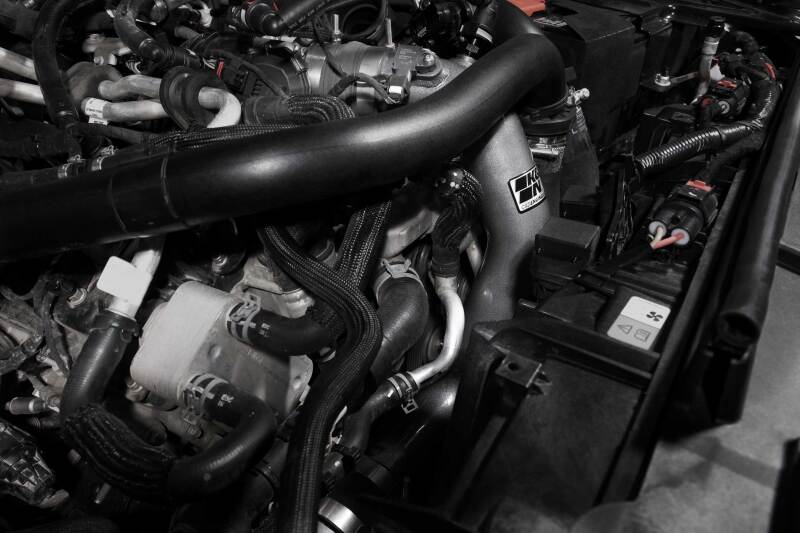 K&N 2023 Ford Bronco Raptor 3.0L V6 Aluminum Charge Pipe Kit - Gunmetal Gray K&N Engineering KNN77-1020KC