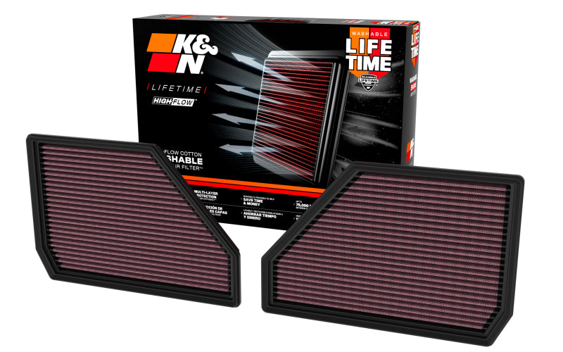 K&N 25+ BMW X5 M V8-4.4L High-Flow Replacement Air Filter K&N Engineering KNN33-5144