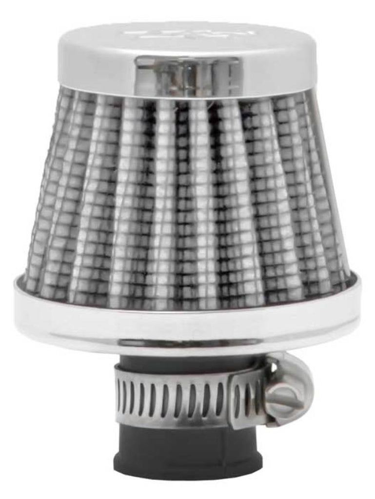 K&N 2in Base OD x .375in Flange ID x 1.75in H Rubber Base Crankcase Vent Filter - White K&N Engineering KNN62-1600WT