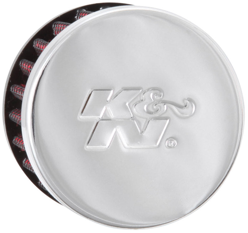 K&N 3/4 inch ID 2 inch OD 1.5 inch H Clamp On Crankcase Vent Filter K&N Engineering KNN62-1360