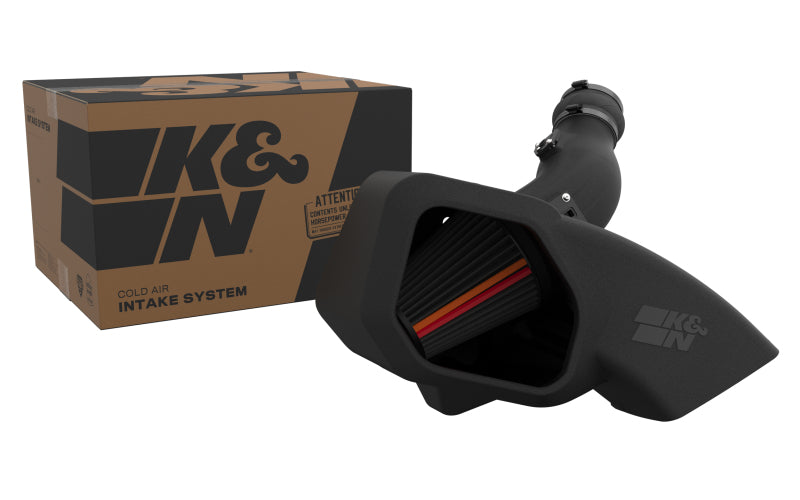 K&N 50-1583D cold air intake installed on 2019-2024 RAM 2500 3500 6.7L Cummins diesel truck